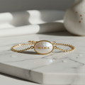 Bracelet — Mini lettres dorées