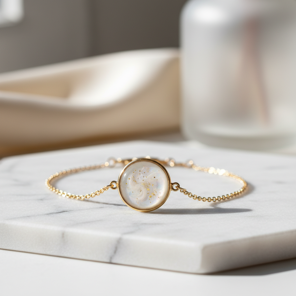 Bracelet — Paillettes dorées
