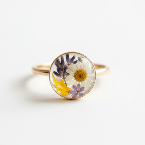 Zoom bague bouquet éternel